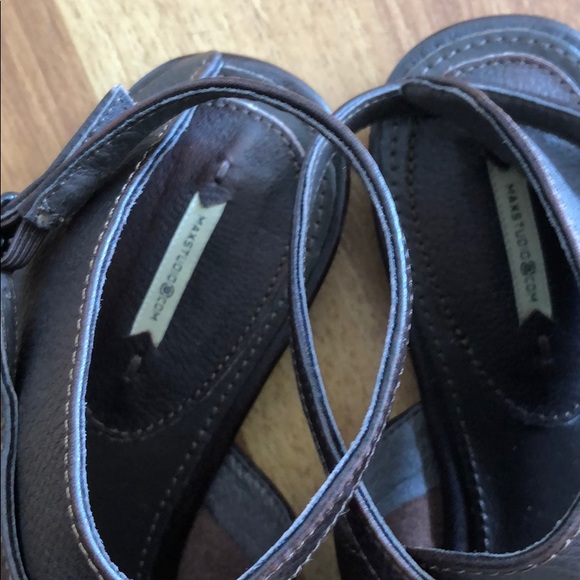 Max Studio brown leather samurai sandals 8.5 - Picture 4 of 5
